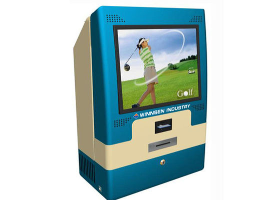 Wand-Berg-Kreditkarte-Zahlungs-Internet-Kiosk-Station mit Papier-Thermal-Drucker der Größen-A4